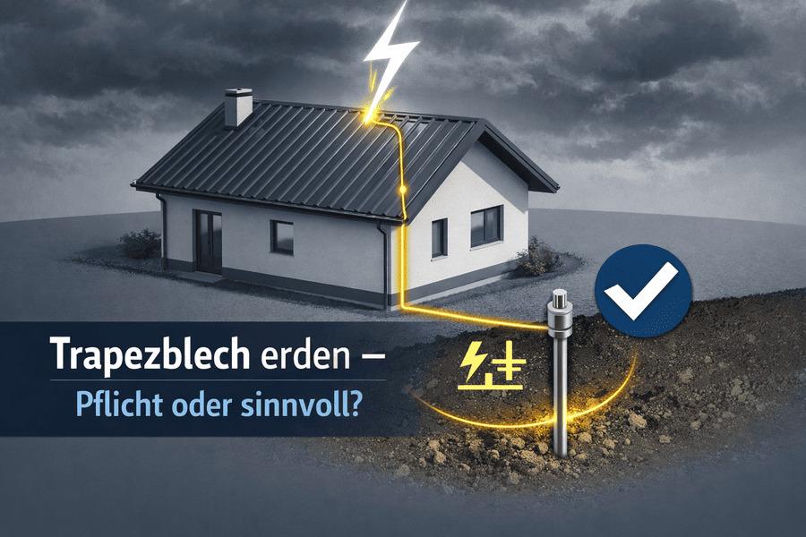 Trapezblech erden Sinnvoll | Dachheld24.de