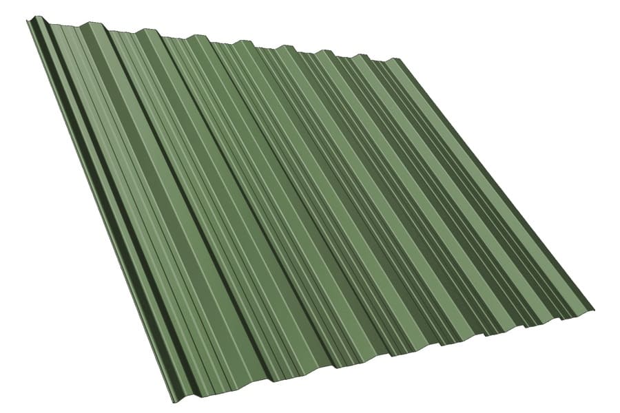 Trapezblech als Dachblech (T18DR, Farbe RAL 6011)