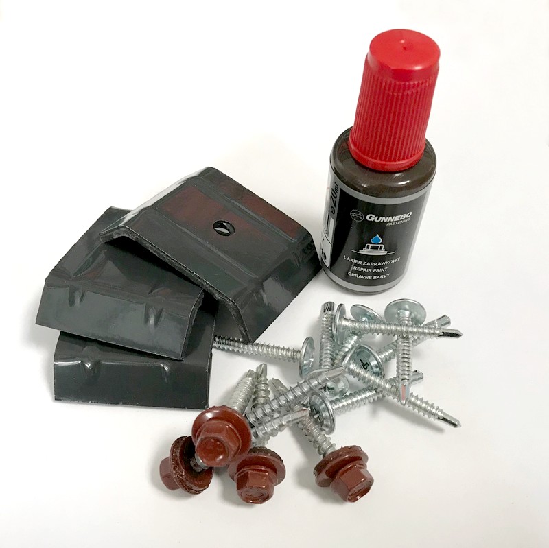 Zubehör: Schrauben, Kalotten, Abschlussbleche, Profilfüller