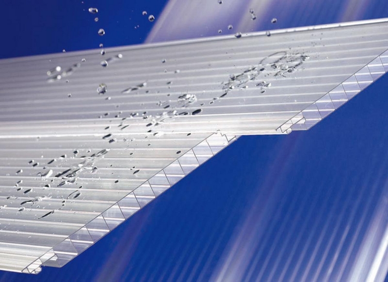 Hohlkammerpaneele mit Klicksystem als Klick-Paneele aus Polycarbonat + Zubehör