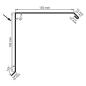 Preview: Querschnitt des Ortgangwinkel 150 x 150 mm