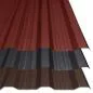 Preview: Durch die geringe Profilhöhe von 18 mm sehr beliebt: Trapezblech T-18DR 0,40 mm in Anthrazit, Rot und Braun