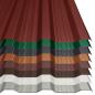 Preview: 0,75mm starkes Profilblech (Trapezblech) im Profil T-18DR/1100 - hier in allen Farben abgebildet