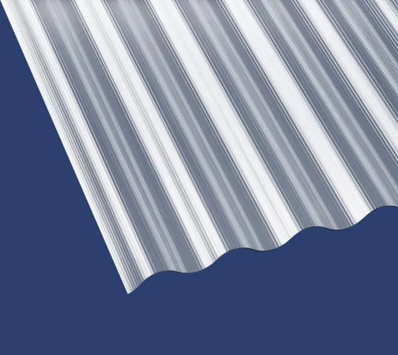 Lichtplatte Polycarbonat 76/18 Sinus 1,4 mm gerillt - klar - Die Elefantenplatte