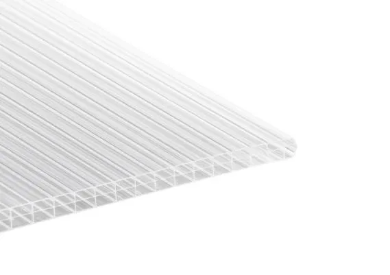 Stegplatte Polycarbonat 16 mm - klar - Breite 980 mm