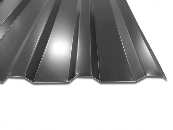 Preview: Ideal als Dacheindeckung im privaten und professionellen Bereich: Trapezblech T-20M - hier in der besonders beliebten Farbe RAL7016 Anthrazit