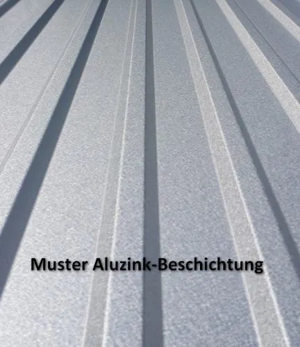 Muster einer Aluzinkbeschichtung