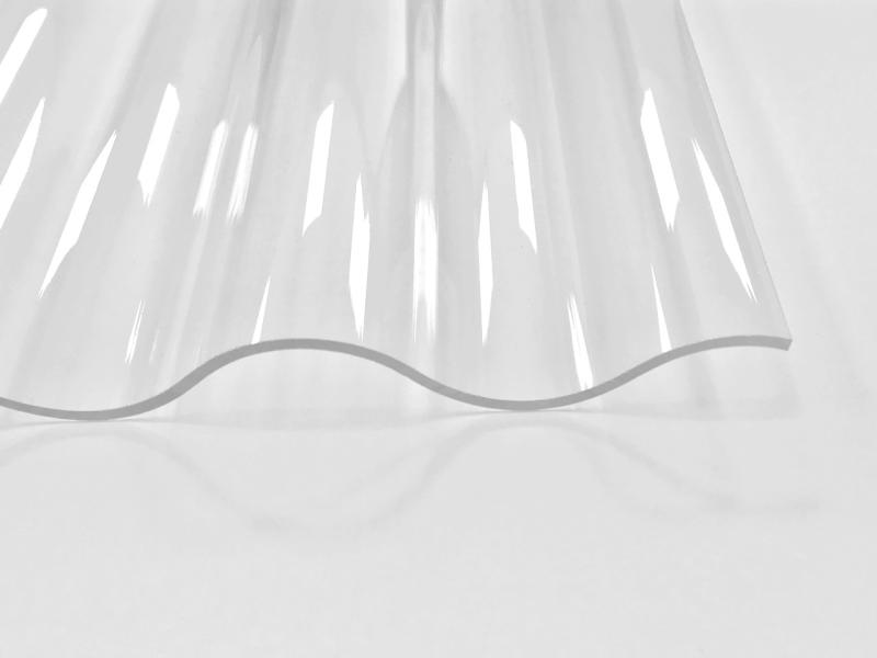 Tolle Lichtplatte ohne Oberflächenstruktur. Acrylglas klar 3mm