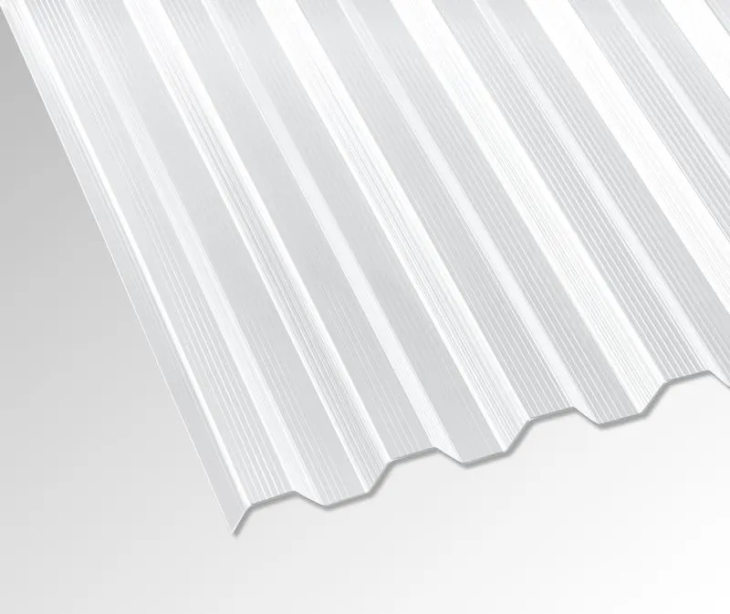 Lichtplatte Polycarbonat 76/18 Trapez 1,4 mm gerillt - klar - Die Elefantenplatte