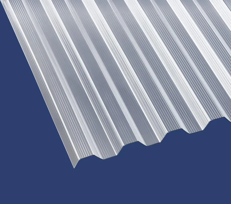 Lichtplatte Polycarbonat 76/18 Trapez 1,4 mm gerillt - klar - Die Elefantenplatte