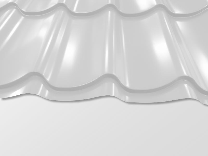 Pfannenblech Szafir® - RAL9002 Grauweiß