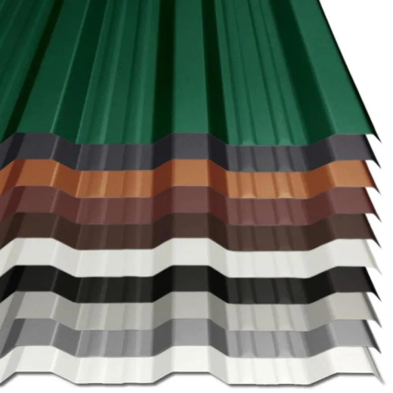 Hochwertiges Trapezblech mit einer Materialstärke von 0,50 mm - abgebildet in vielen Farben