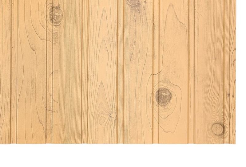Wandblech T-7W Natural Oak - Holzoptik - 25 µm Polyesterbeschichtung - Bild 1