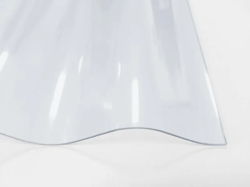 1,2 mm Lichtplatte klar/bläulich, Sinusprofil 76/18 (Welle)