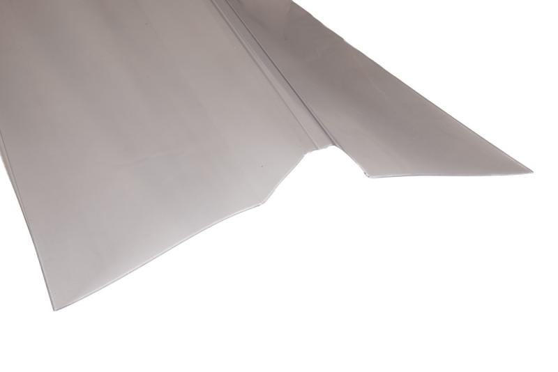 Firstabdeckung aus PVC in klar für Lichtplatten