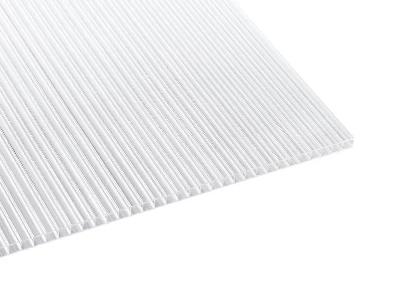 Stegplatte Polycarbonat 6,0 mm - klar - Breite 1050 mm