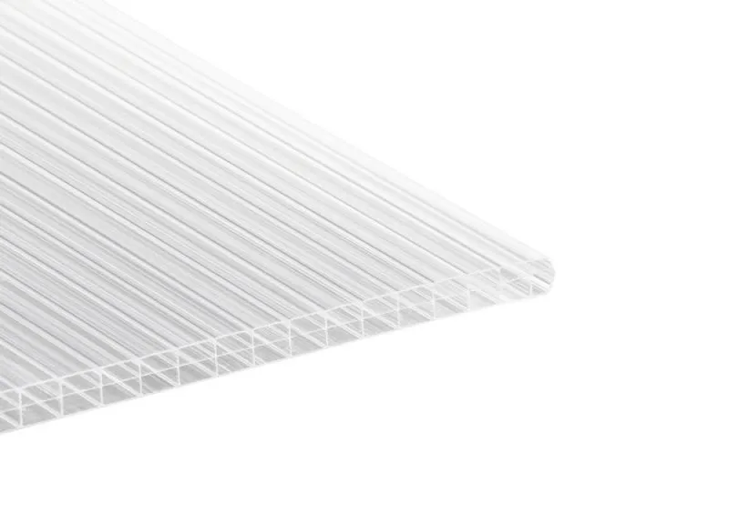 Stegplatte Polycarbonat 16 mm - klar - Breite 980 mm