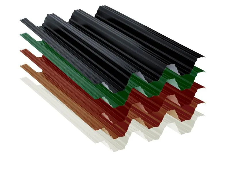 Das 0,75 mm starke Trapezblech im Profil Tp104 ist in insgesamt 8 Farben lieferbar