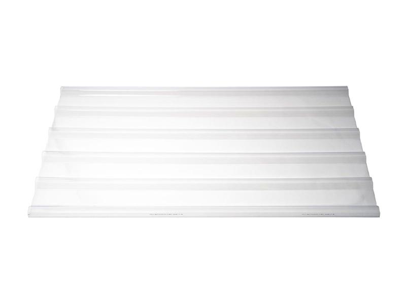 Polycarbonat Lichtplatte für TP35-Trapezblechprofil in klarer Ausführung