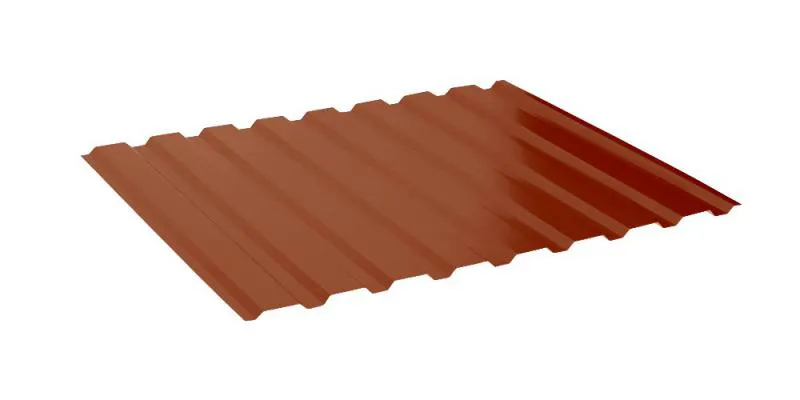 Wandblech WP18 - RAL8004 Ziegelrot