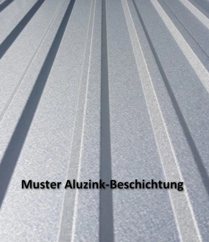 Musterbild einer Aluzink-Legierung