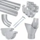 Dachrinnenset Ø 125/100 mm - 4 m - verzinkt
