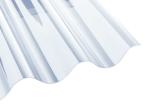Lichtplatte PVC 177/51 Welle 5 - 1,2 mm glatt - klar/bläulich