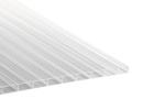 Stegplatte Polycarbonat Breitkammer 16 mm -Antihagel - klar - Breite 980 mm