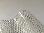 Lichtplatte Acryl 76/18 Sinus 3 mm Wabenstruktur - klar